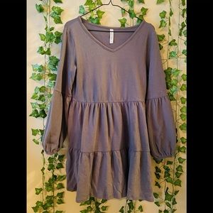 Tickled Teal Tunic/Dress NWOT S grey